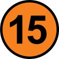 Number 15 - Free Picture of the Number Fifteen