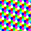 Colorful Hexagonal Pattern - Pictures of Geometric Patterns & Designs