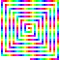 Square Color Spiral - Pictures of Geometric Patterns & Designs