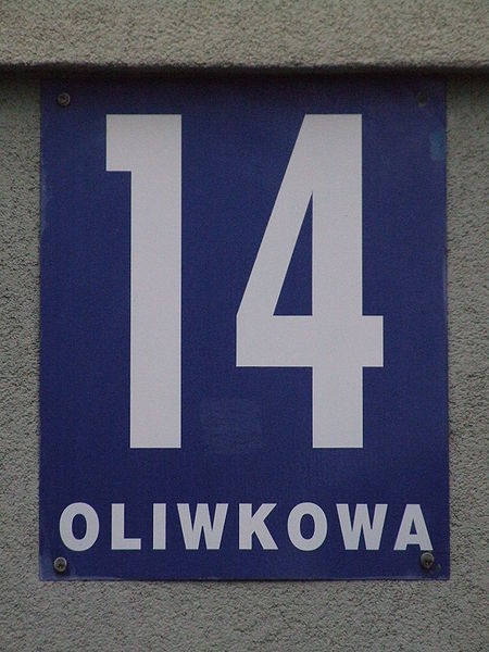 This photo shows the number 14 written in white.
