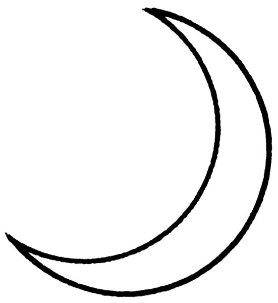 Crescent Moon Coloring Pages