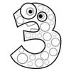Number Coloring Pages for Kids