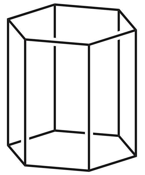 hexagonal prism shape